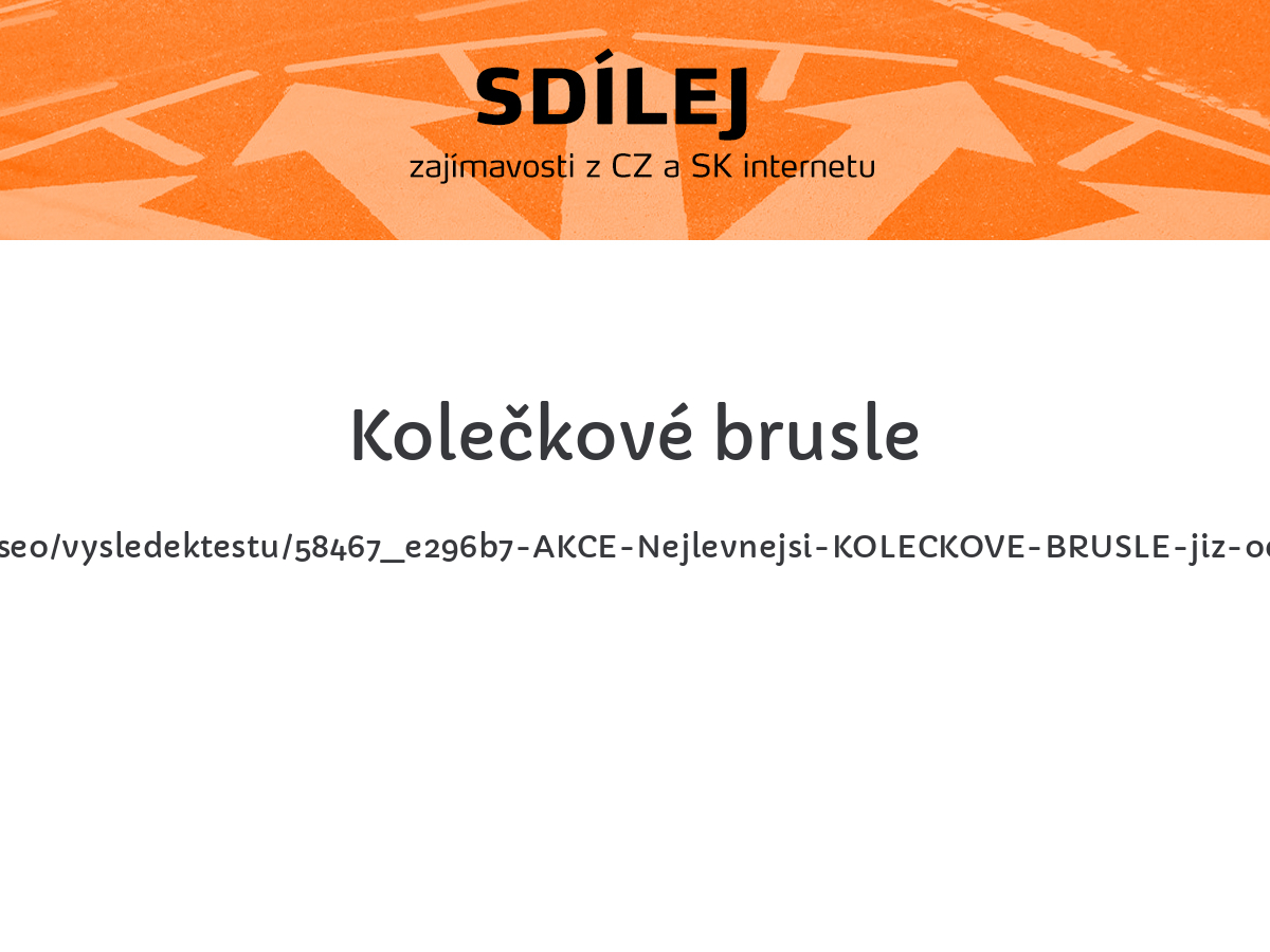 Kolečkové brusle